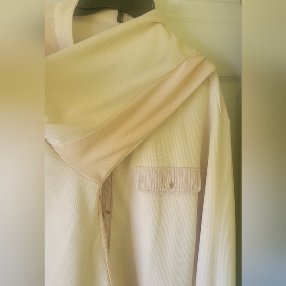 Cream Button-Up Jacket - Picture 3 of 5